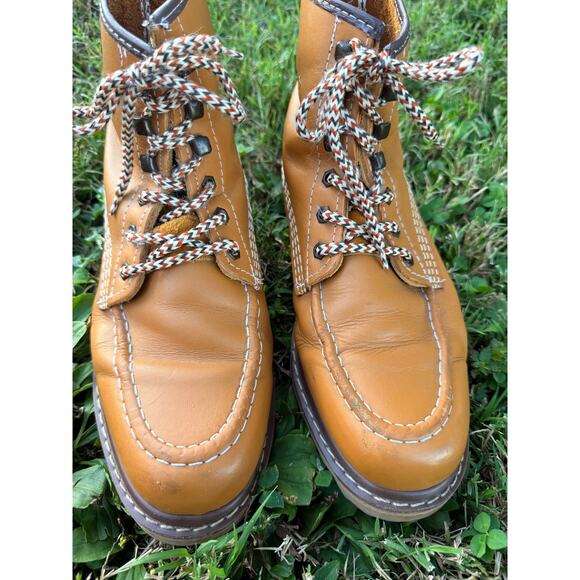 Men's Leather Mock-toe Boot Size 10 - Picture 5 of 8